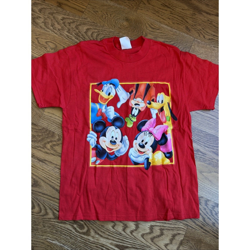 Vintage Y2k Disney Mickey & Friends T-shirt Youth L 14/16
